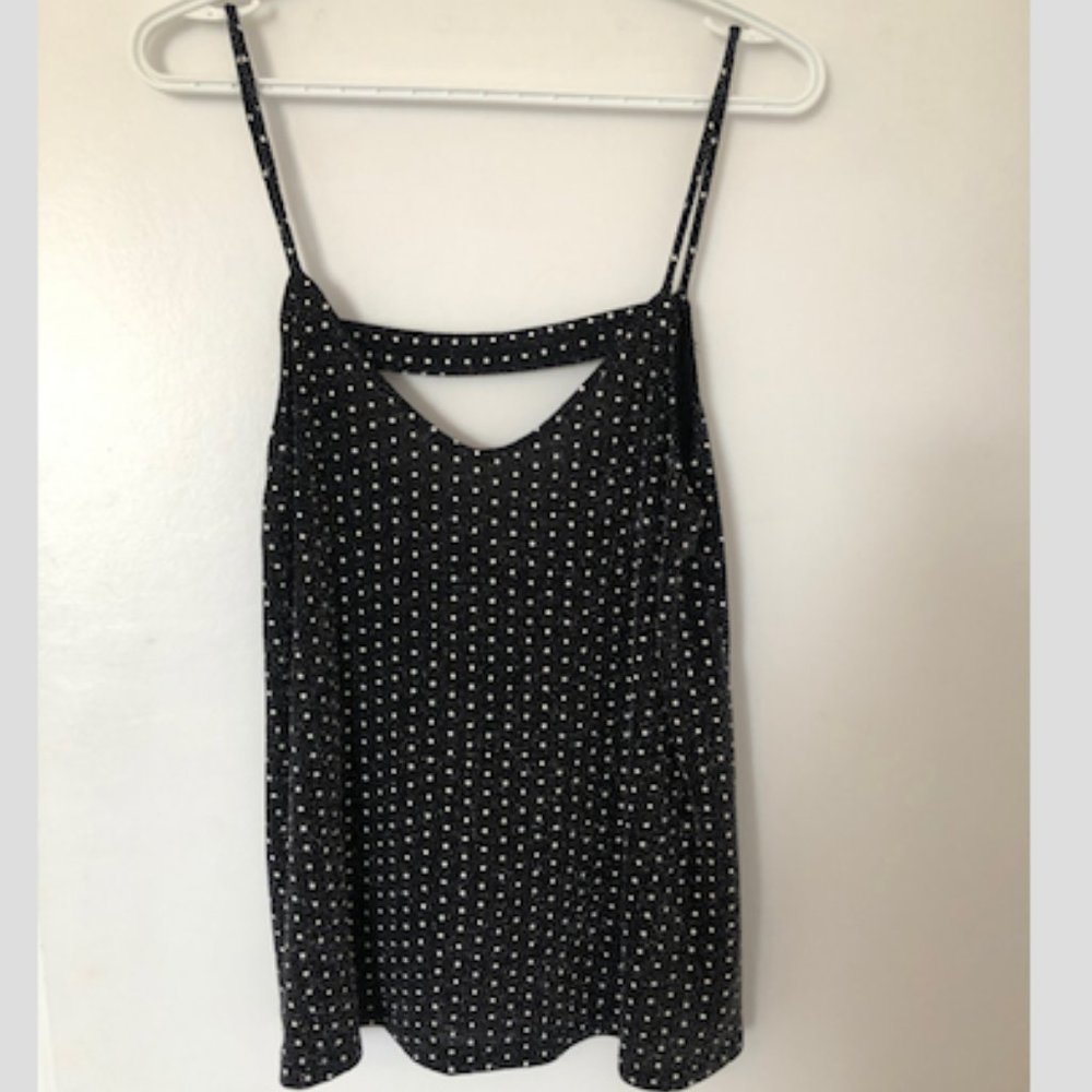 Urban Outfitters Black Polkadot Tank Top